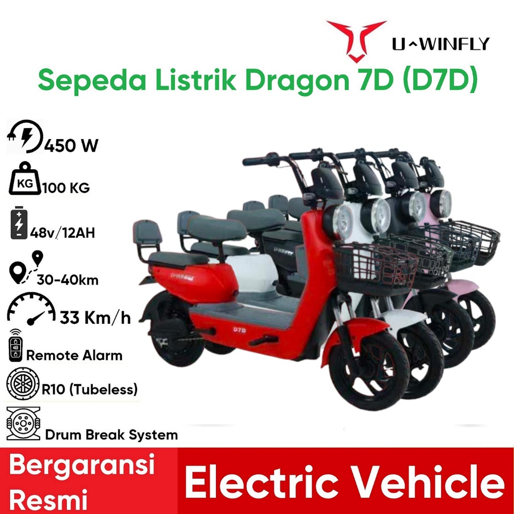 Jual Uwinfly Sepeda Listrik Dragonfly Electric Bike Df Series Df D D D S D S Xtractpro Shopee