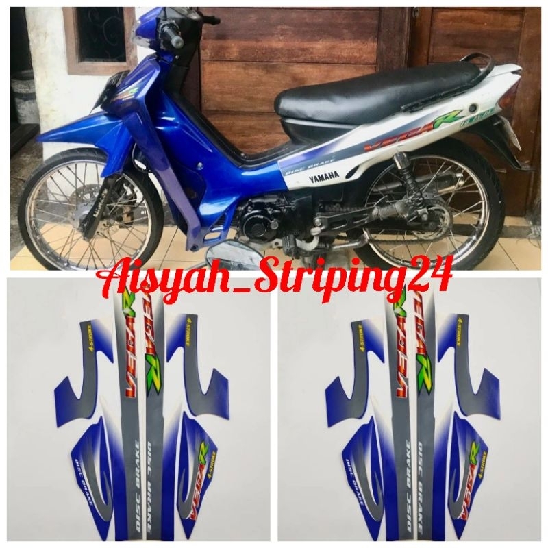 Jual STIKER STICKER STRIPING LIS LES POLET MOTOR YAMAHA VEGA R 2003 ...