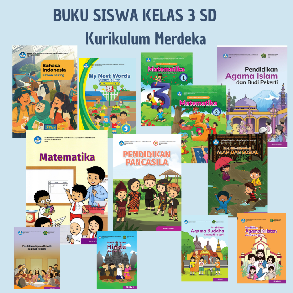 Jual Buku Kelas 3 SD Kurikulum Merdeka | Shopee Indonesia
