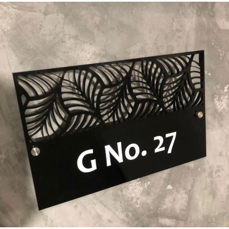 Jual Alamat Rumah Akrilik Custom Nomor rumah akrilik custom | Shopee