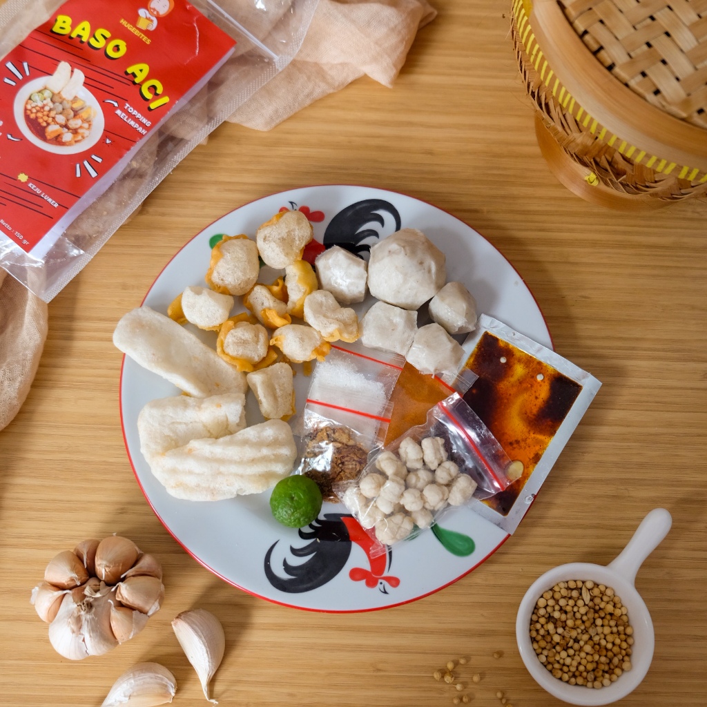 Jual Paket 4 Baso Aci Keju Lumer Makanan Instan Murah Halal | Shopee ...