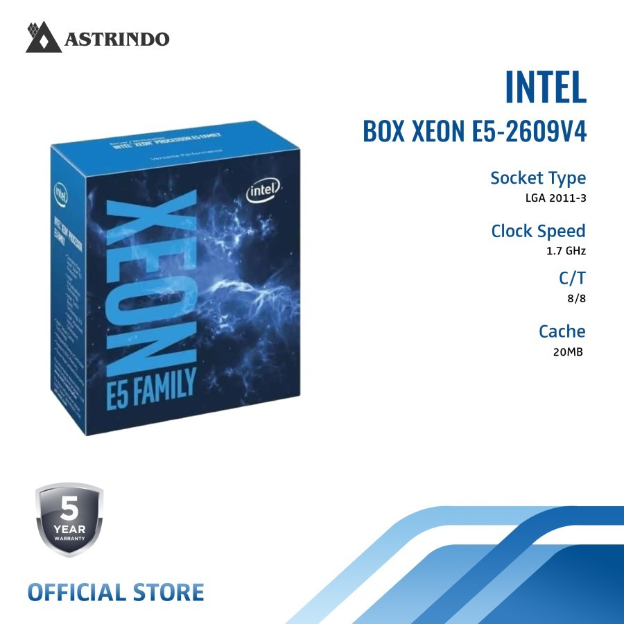 Jual Intel Xeon Processor E5-2609 v4 Family 20M Cache 1.70 GHz LGA2011 ...