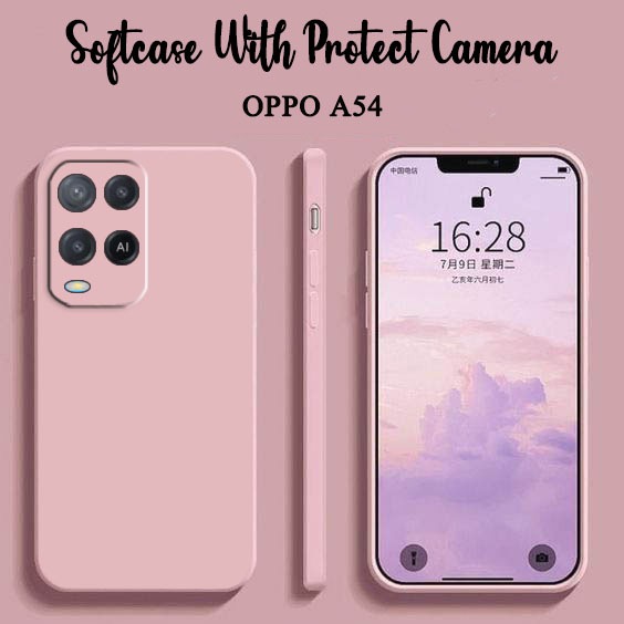 Jual Softcase Macaron Polos Camera Protect For Oppo A54 Oppo A54S