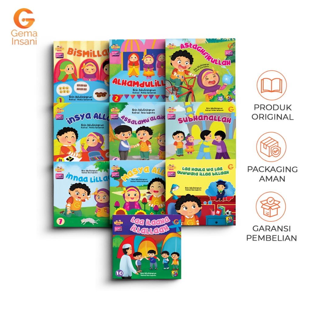 Jual Buku Anak - 1 SET SERI KALIMAT THAYYIBAH (10 Buku) | Shopee Indonesia