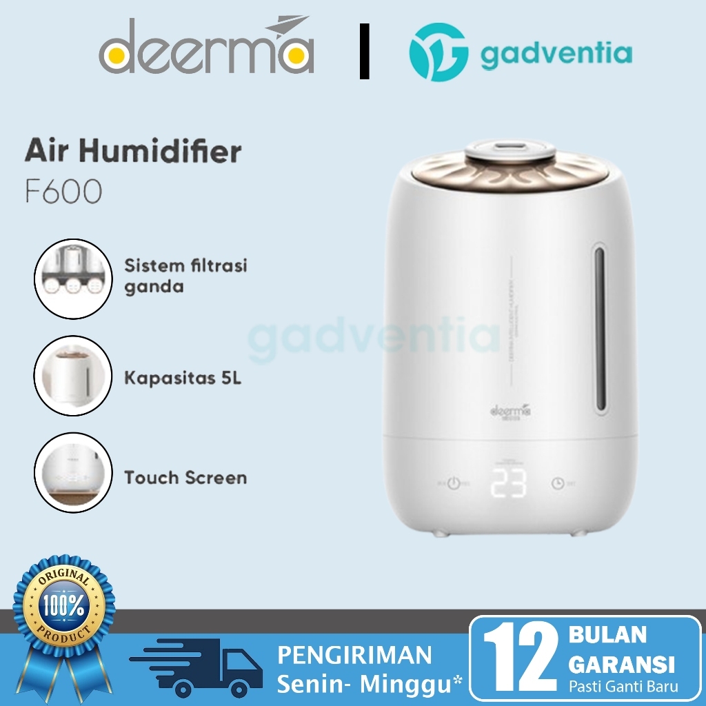 Jual Deerma F Air Humidifier Ultrasonic L Touch Screen Pelembab Udara Ruangan Kantor Kamar