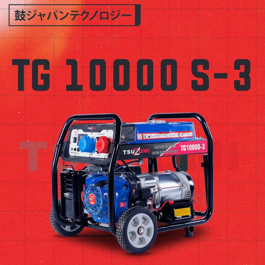 Jual Genset 10 Kva 3 Phase Tsuzumi TG 10000S-3 , 100% Tembaga AVR ...