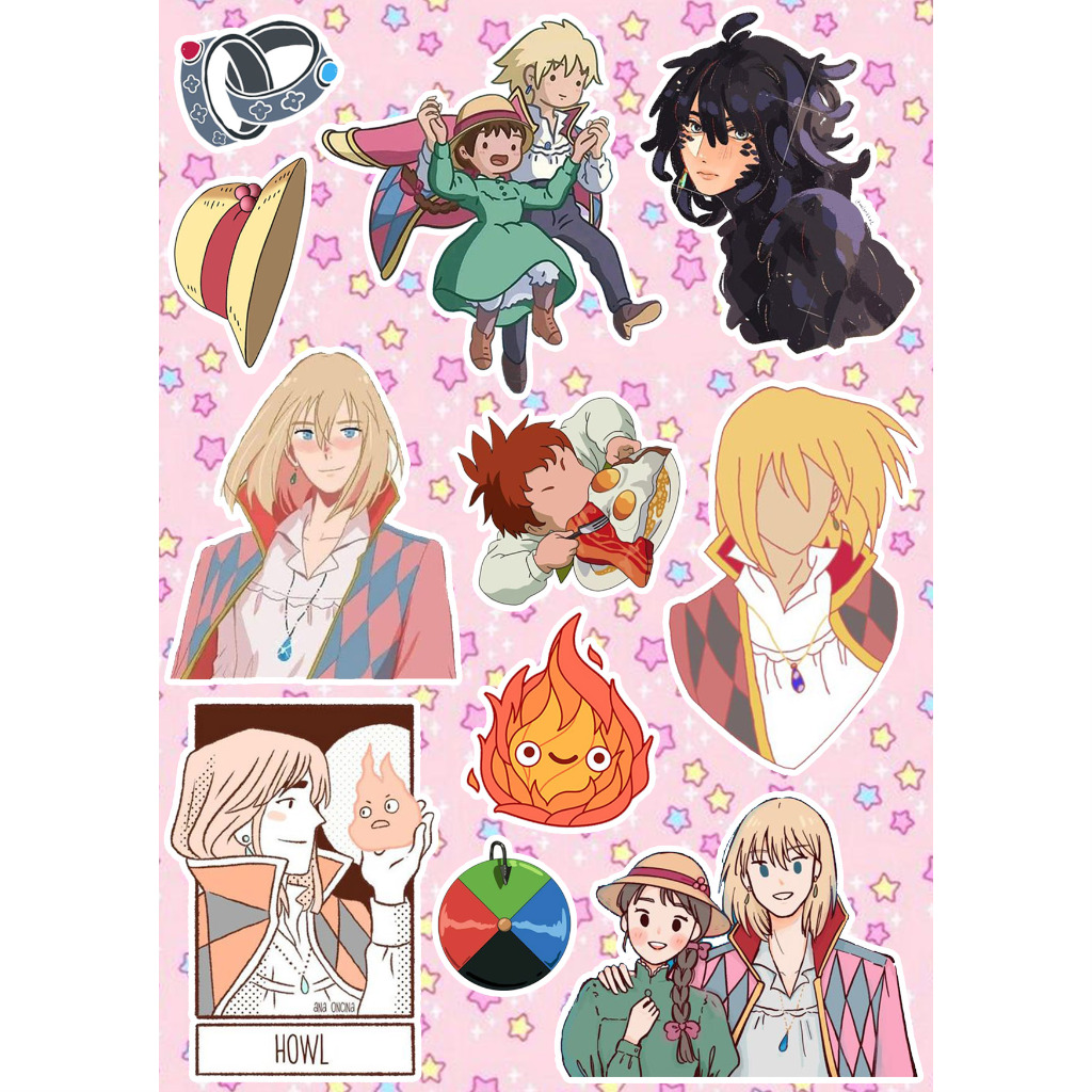 Jual Studio Ghibli Sticker Totoro / Ponyo / Howl / Kiki Delivery ...