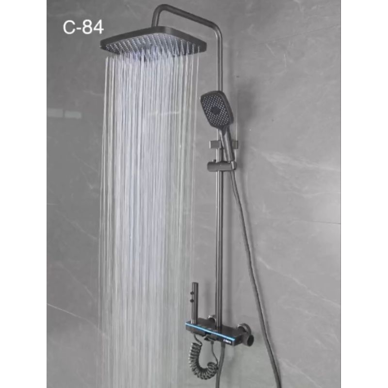 Jual Kran Shower Set Led Smart Piano Digital Shower Tiang Led Shopee