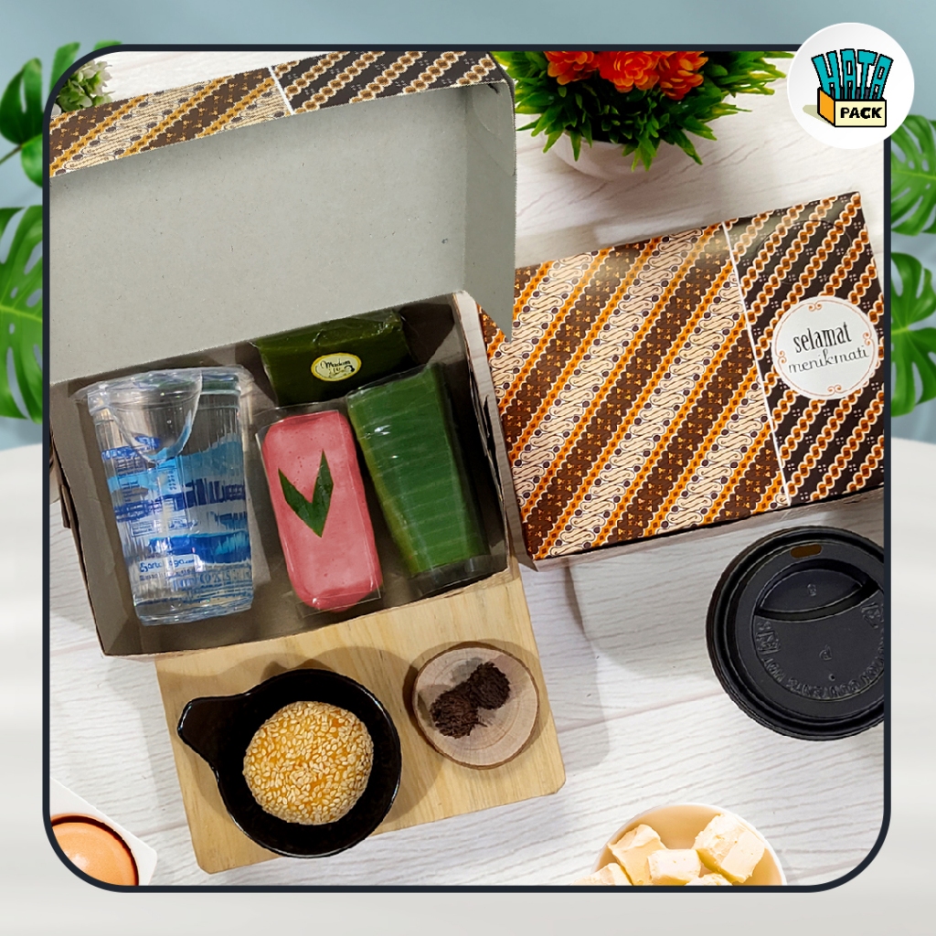 Jual Dus Box Snack / Snack Box Caesar Batik R3 10 x 15 cm / Dus Box Kue ...