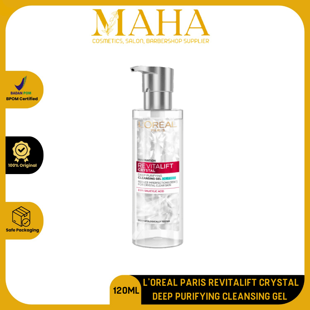 Jual L'OREAL PARIS REVITALIFT CRYSTAL DEEP PURIFYING CLEANSER GEL 120 ...
