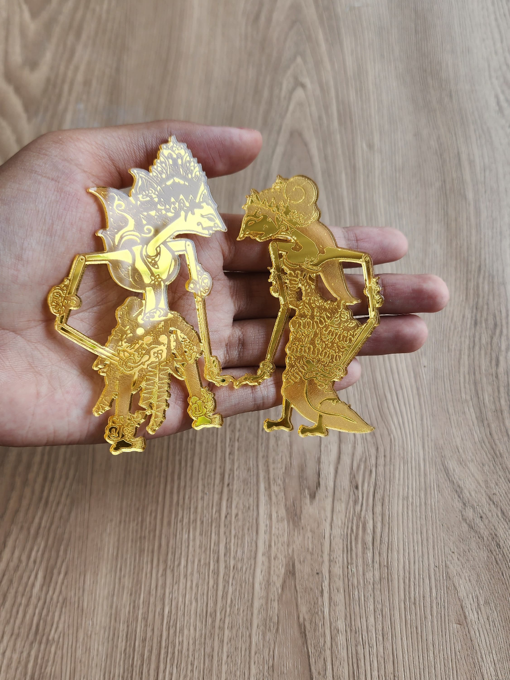 Jual Wayang Rama & Shinta Akrilik Mirror Gold / Silver / Rosegold ...
