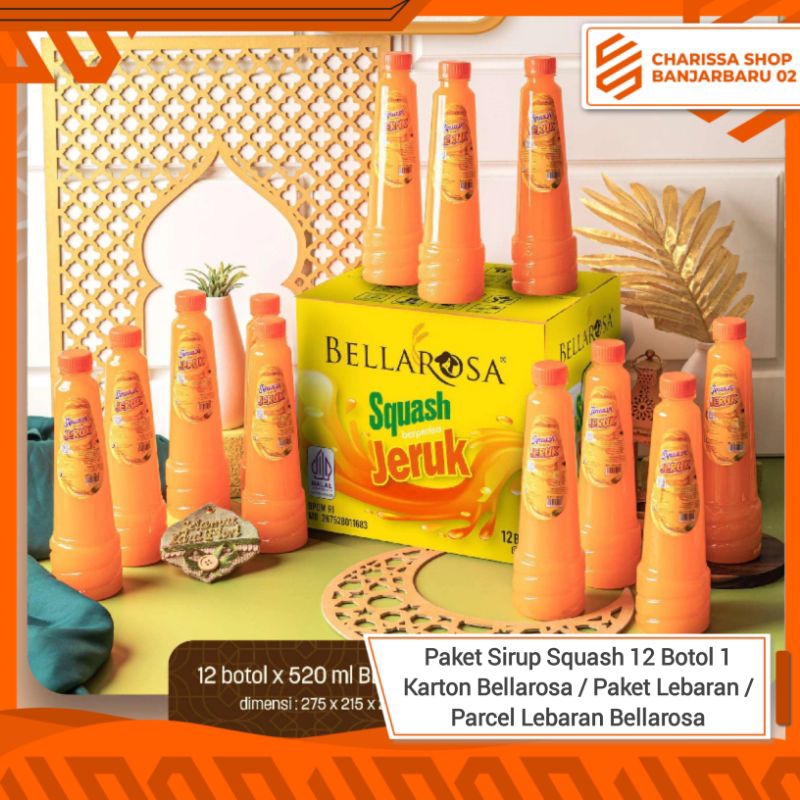 Jual Paket Sirup Squash Botol Karton Bellarosa Paket Lebaran Parcel Lebaran Bellarosa