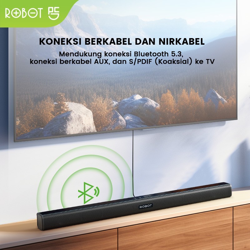 Jual Soundbar Speaker ROBOT RB590 Wireless 5.3 Home Theater Dual ...