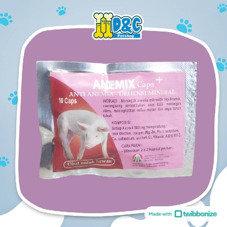Jual ANEMIX 10 KAPSUL - OBAT VITAMIN MENCEGAH ANEMIA BABI | Shopee ...