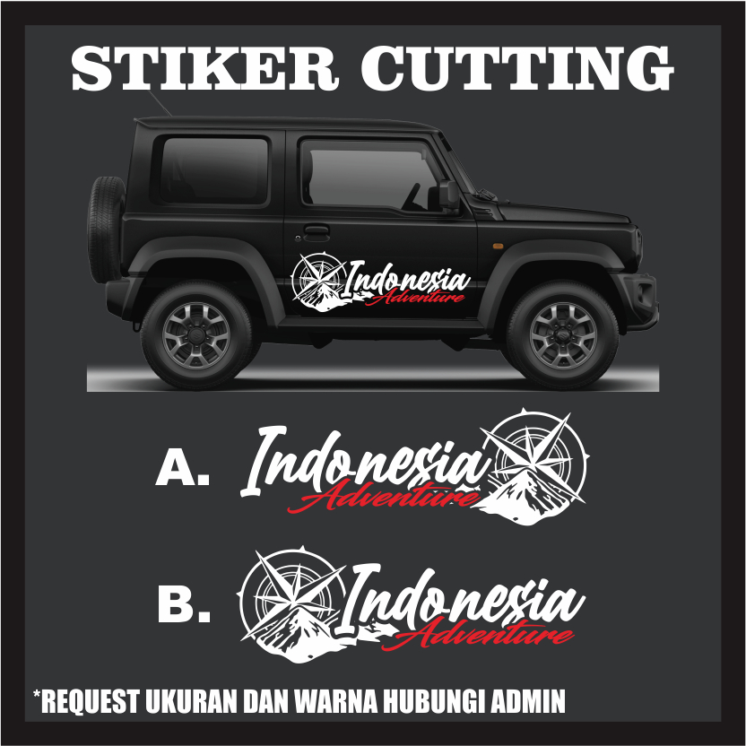 Jual Stiker Indonesia Adventure Gunung / Stiker Cutting Mobil | Shopee ...