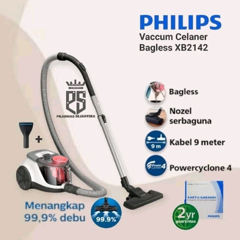Jual Philips Bagless Vacuum Cleaner PHILIPS XB2142 penyedot debu ...