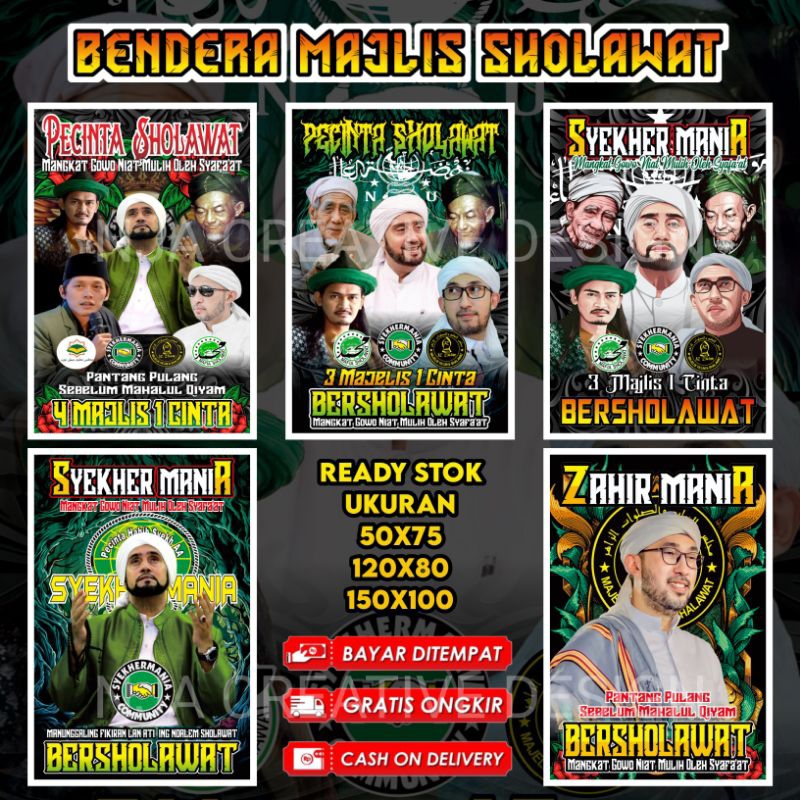 Jual Bendera Majlis Sholawat | Shopee Indonesia