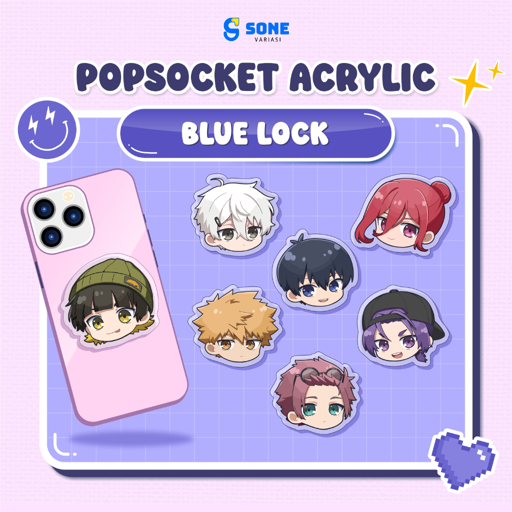 Jual Popsocket Blue Lock Bluelock / Griptok / Aksesoris HP Anime ...