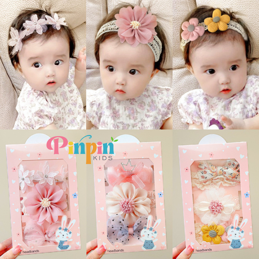 Jual Pinpin Kids - Set Bandana Bayi isi 3 pcs / Headband Anak Premium ...