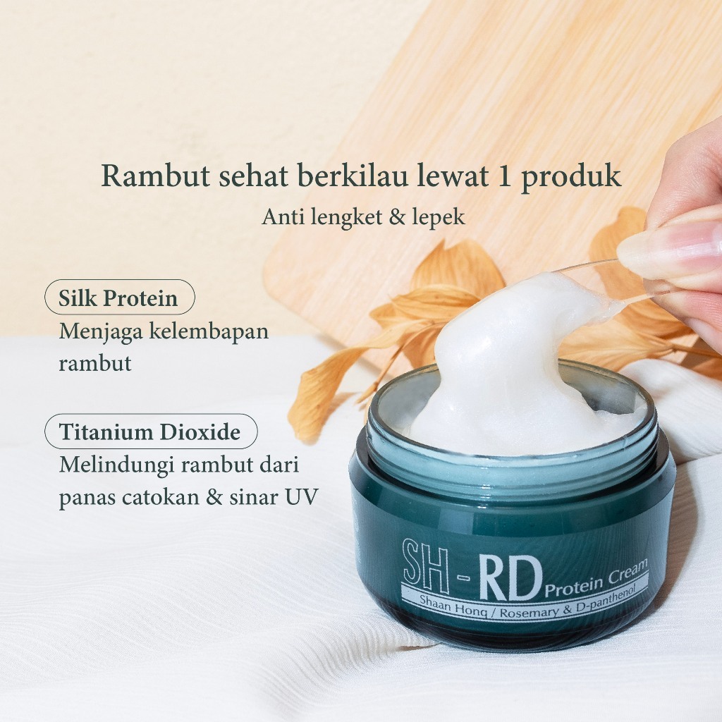 Jual SH-RD SHRD Protein Cream Moisturizer & Vitamin Rambut 50ml (BESAR ...