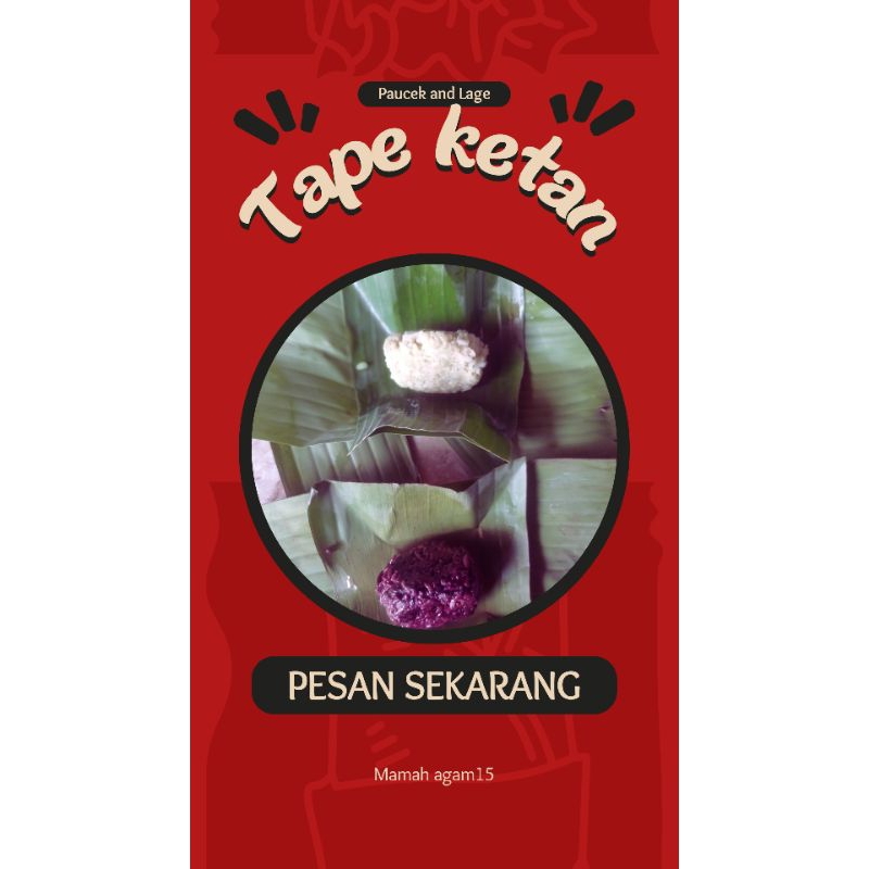 Jual Tape Ketan Manis Asem Enak Makanan Tradisional Shopee Indonesia