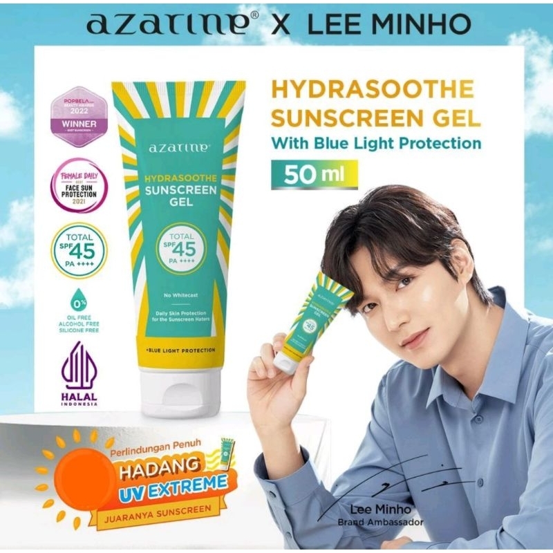 Jual AZARINE Sunscreen Gel SPF 45 - 50ml | Shopee Indonesia