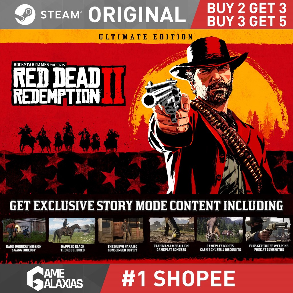 Jual RDR 2 / RED DEAD REDEMPTION 2 ULTIMATE EDITION PC ORIGINAL Shopee Indonesia