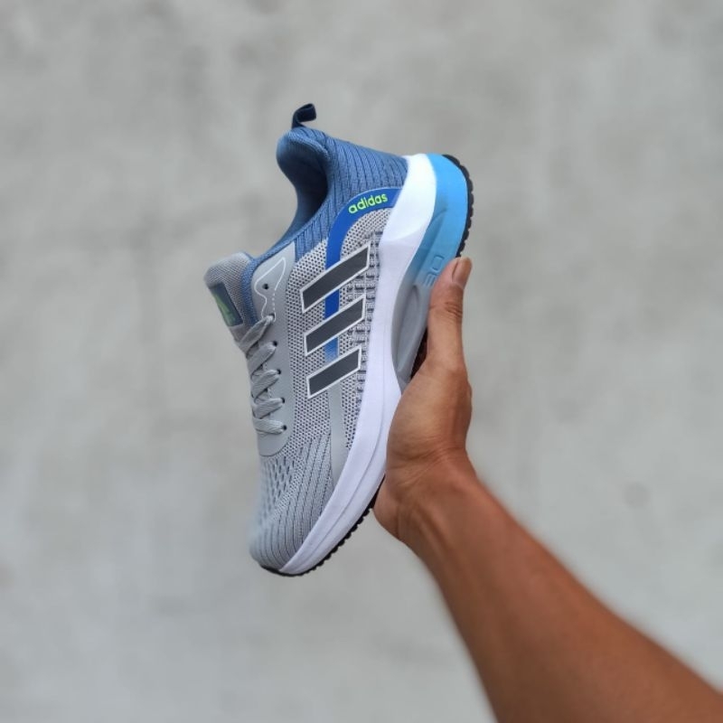 Jual SEPATU RUNING PRIA LIGH GREY KUALITAS IMPORT VIETNAM SEPATU ...