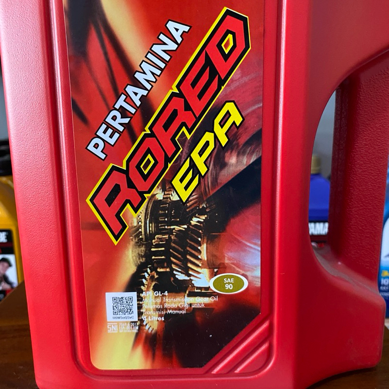 Jual OLI PERTAMINA RORED EPA 4 LITER SAE 90 ORIGINAL | Shopee Indonesia