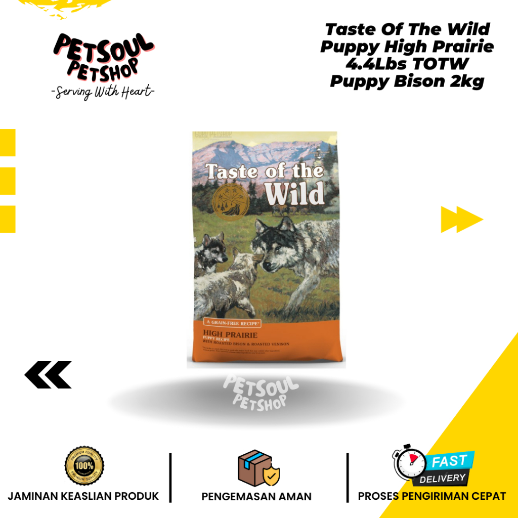 Jual taste of the wild puppy salmon puppy bison 2kg dogfood totw