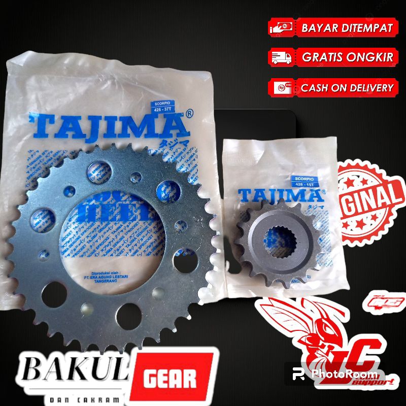 Jual Gear Gir Depan Belakang Yamaha Scorpio Original Tajima Type Sss Shopee Indonesia