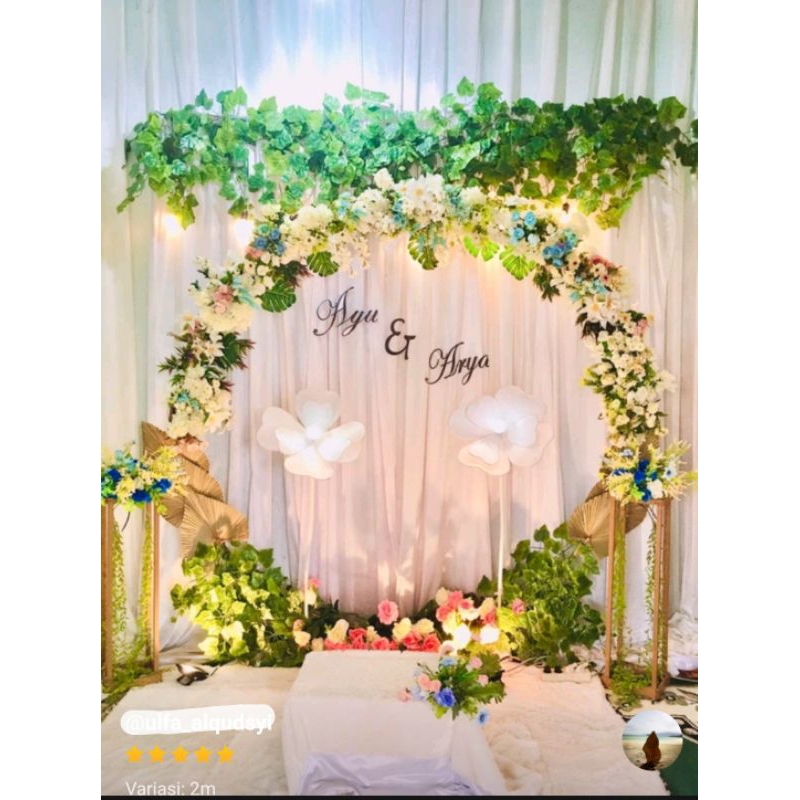 Jual Stand Foto Dekorasi Wedding Backdrop Bulat Gold | Shopee Indonesia