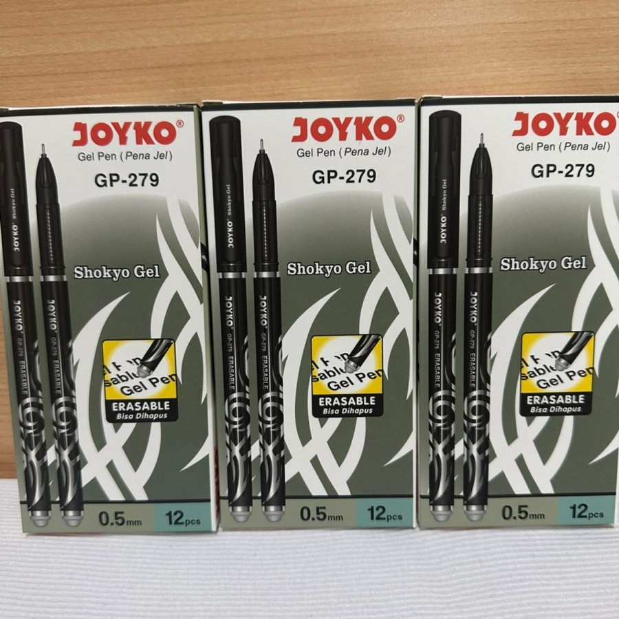 Jual BOLPEN HITAM PENA PULPEN JOYKO GP-279 FRODO 0.5 MM BALLPEN CABUT ...