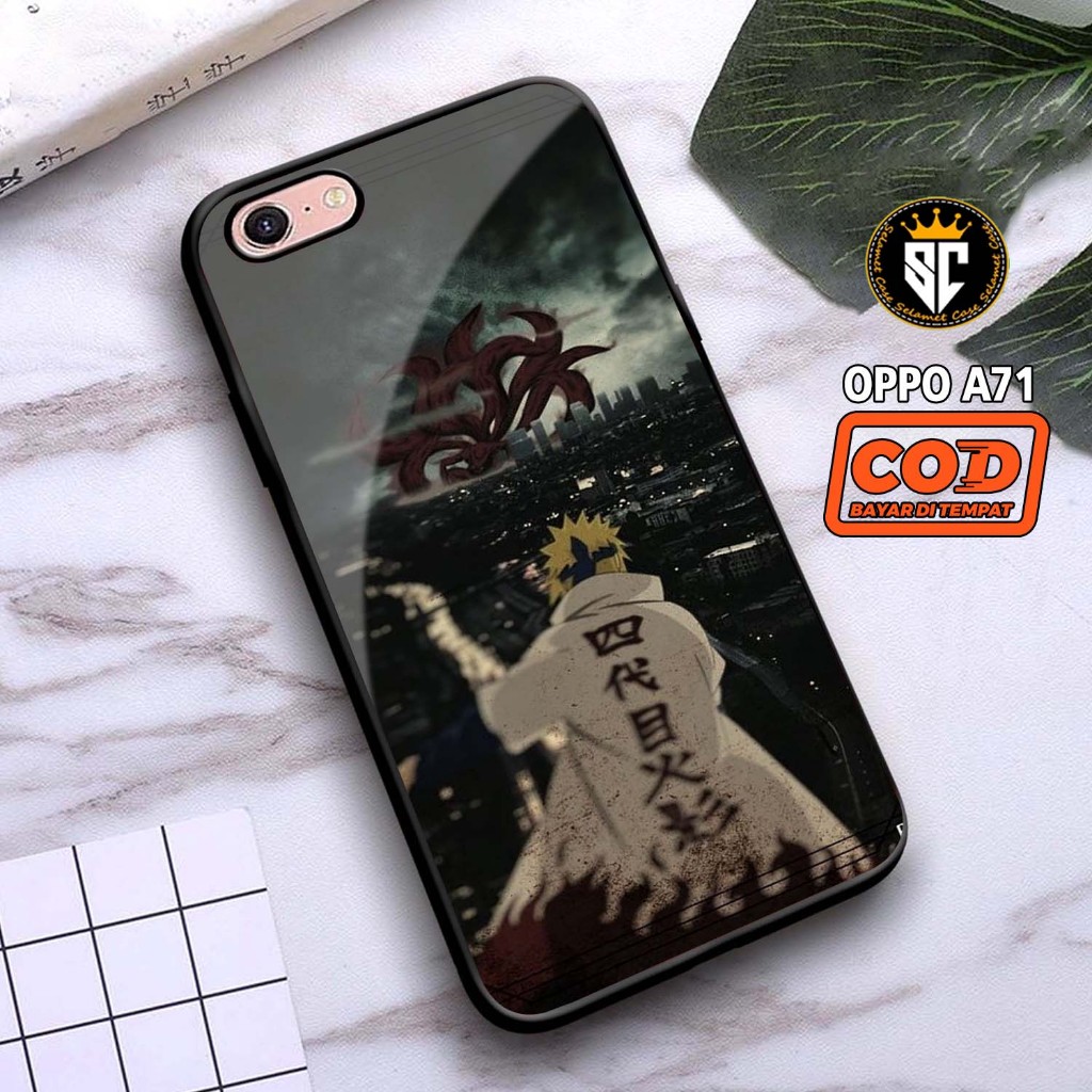Jual Case OPPO A71 Hardcase 2D Glossy Terbaru MOTIF NARUTO