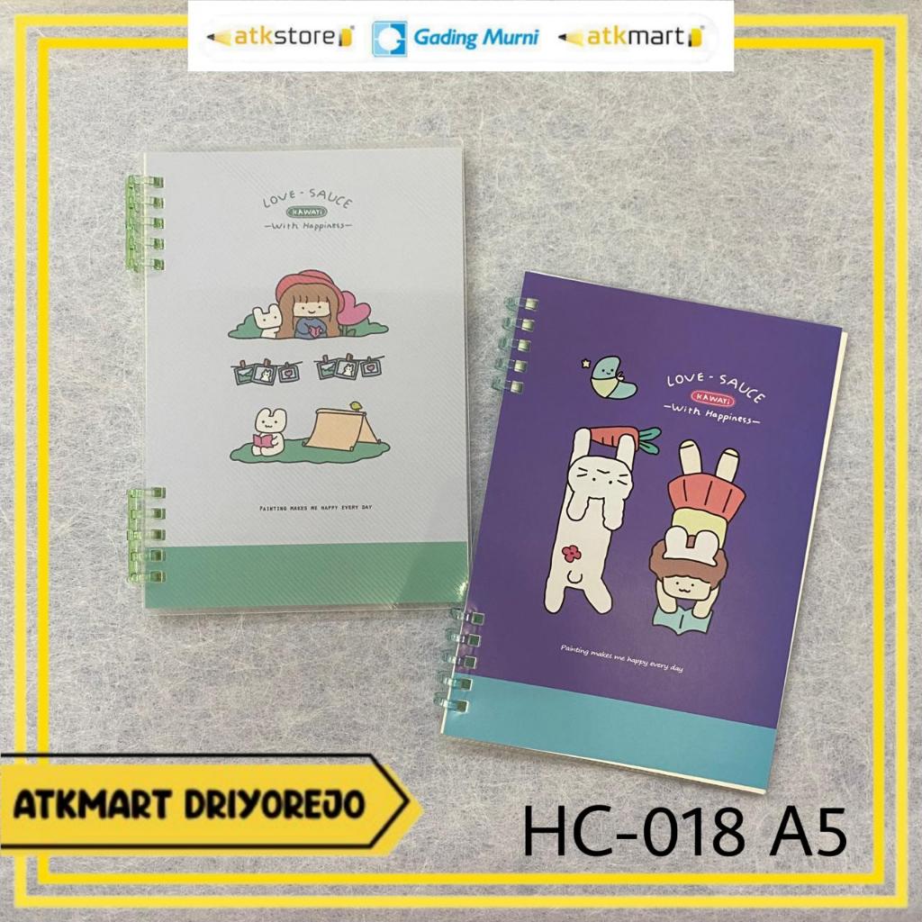 Jual WENGU BUKU SPIRAL A5 HC-018 LUCU - NOTEBOOK - BUKU CATATAN ...
