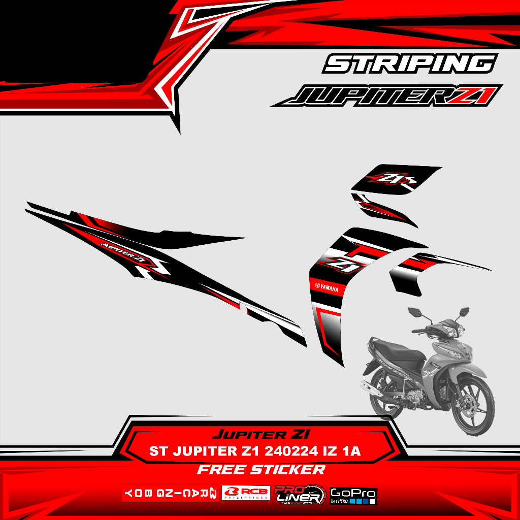 Jual Stiker Sticker Decal Stripping Striping Yamaha Jupiter Z Iz Shopee Indonesia