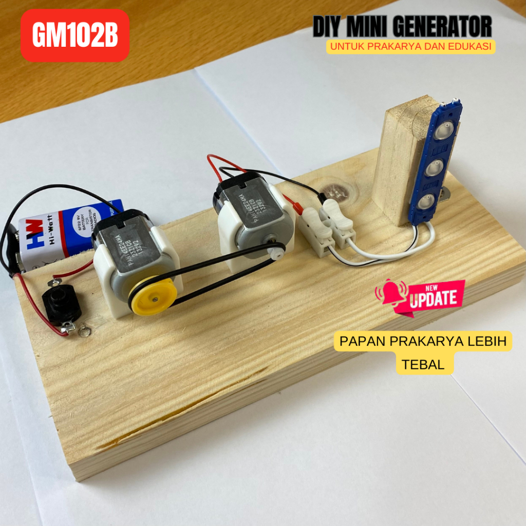 Jual GENERATOR MINI / KONVERSI ENERGI GERAK MENJADI LISTRIK(holder ...