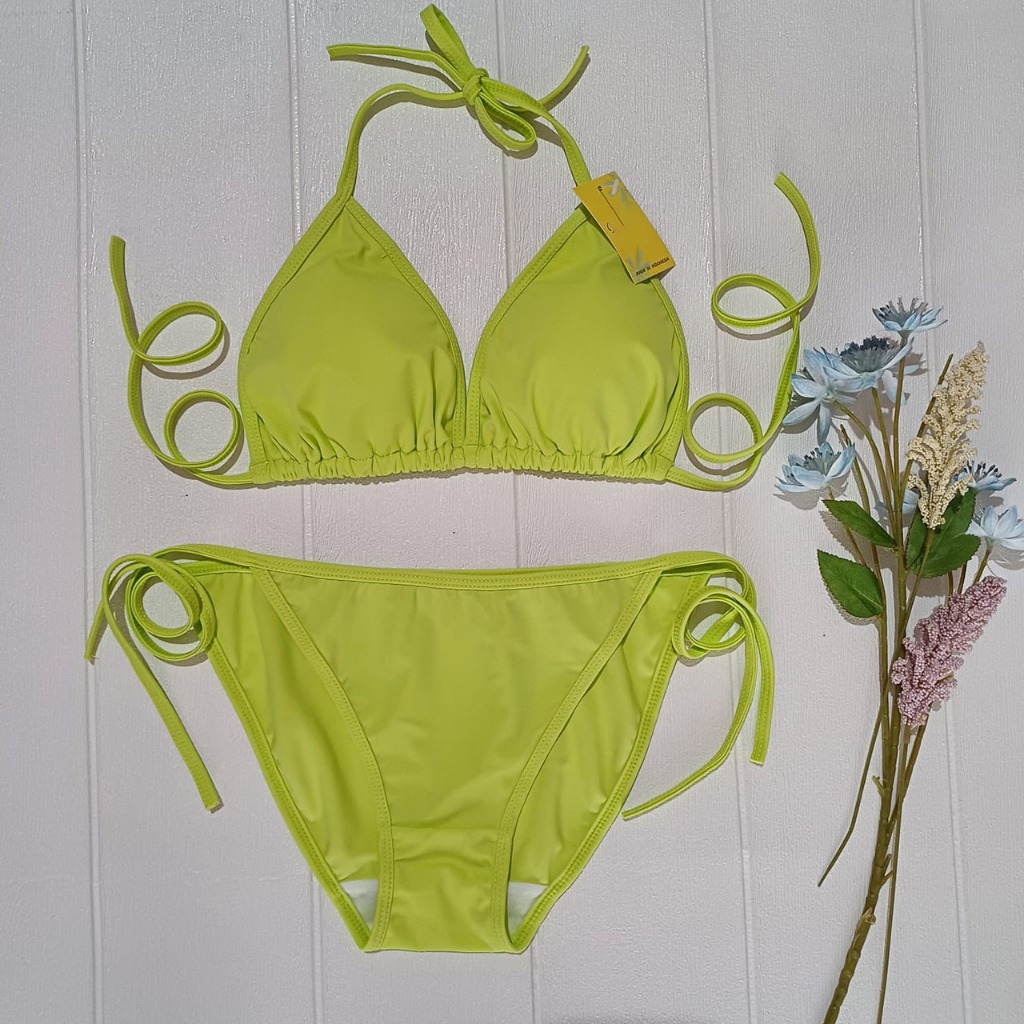 Jual New Bikini Segitiga Ikat Bi Bikini Set Baju Renang Bikini Pantai Shopee