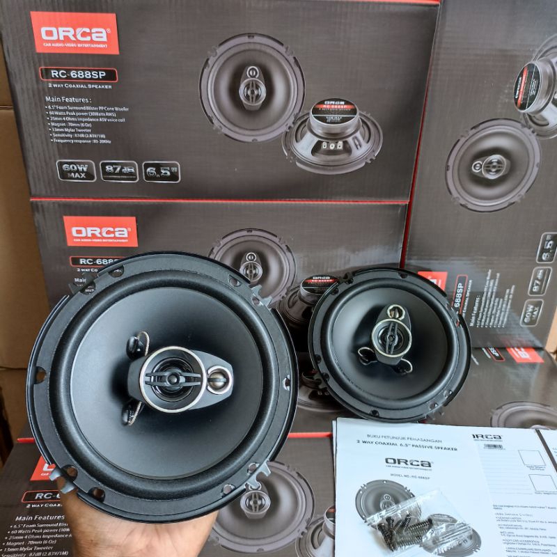 Jual Speaker mobil Universal Orca RC 688SP & RC 687SP Speker Coaxial