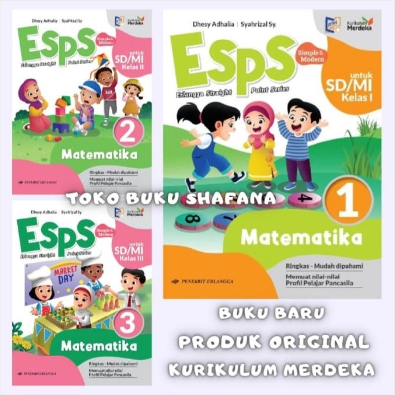 Jual Buku Esps Matematika Kelas 1 2 3 Sdmi Erlangga Kurikulum Merdeka Terbaru Shopee Indonesia 7031