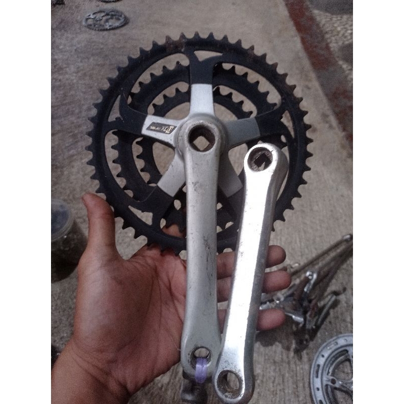 SAKAE トリプルクランク 48×38×28 Sakae SA 48/38/28 175mm Crankset - Gringineer Cycles