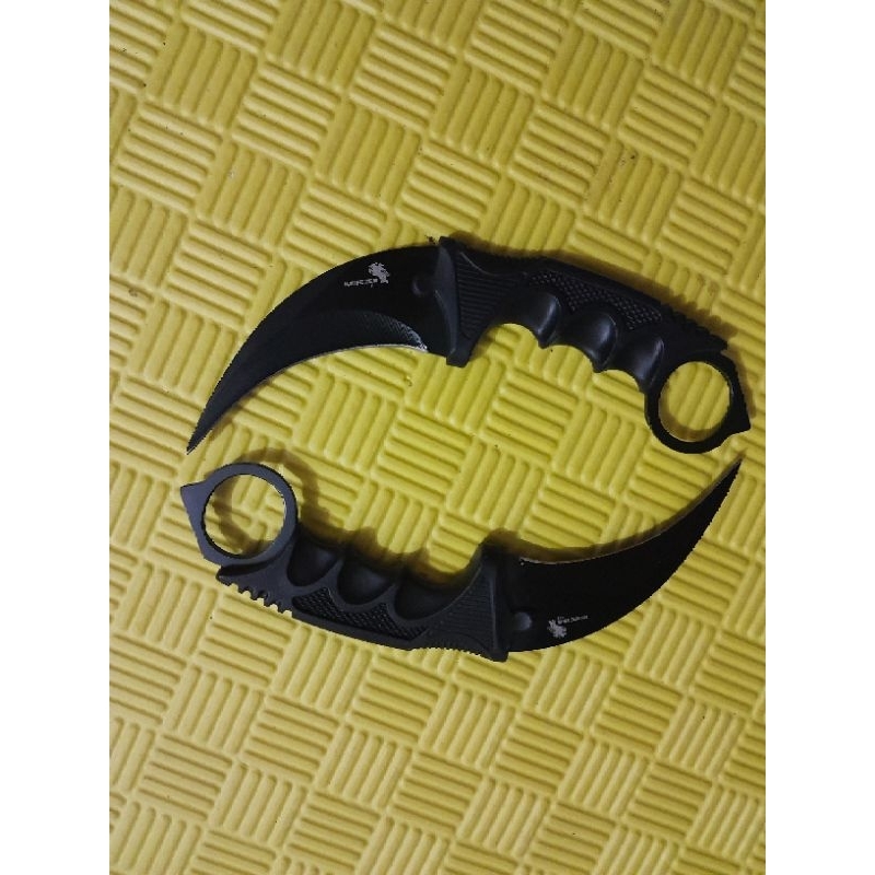 Jual Kerambit Original Karambit Taktikal Import Anti Karat Hitam Polos Shopee Indonesia