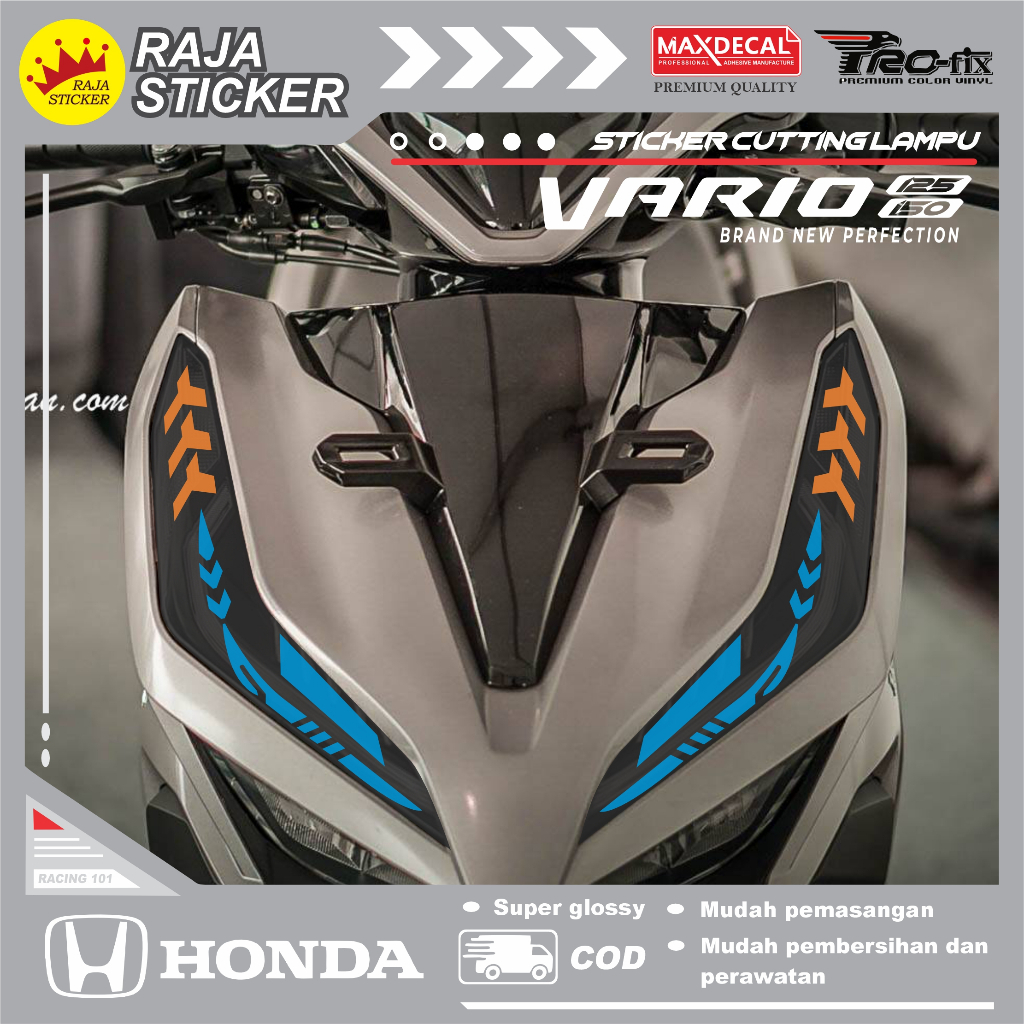 Jual Sticker lampu vario new 125 150 cc model mata elang | Shopee Indonesia