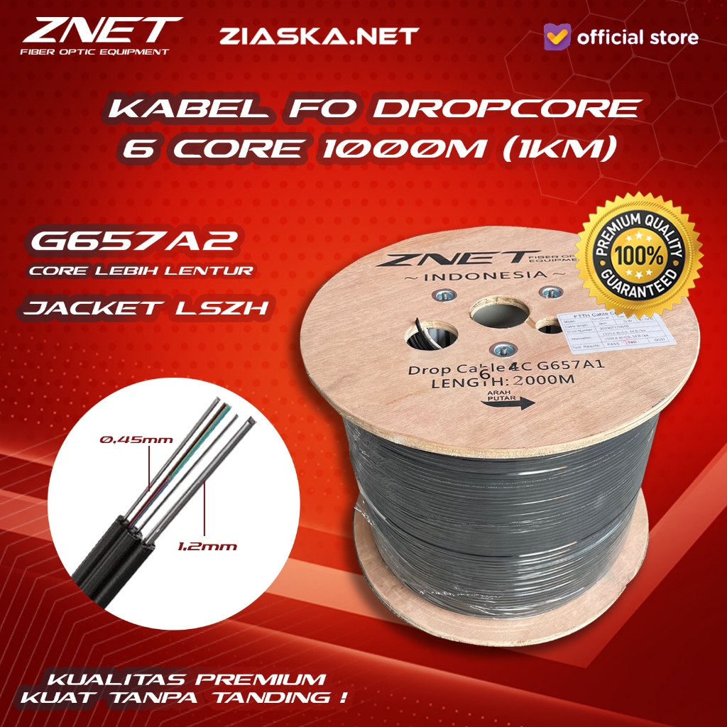 Jual Kabel Fiber Optic Core Seling Kawat Meter Dropcore Dc Core Shopee Indonesia