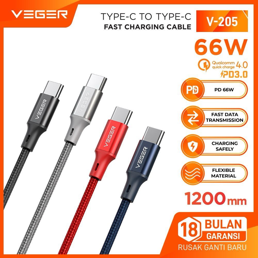 Jual Veger Kabel Data Cable V Type C To Type C Type C Type C For Android Iphone