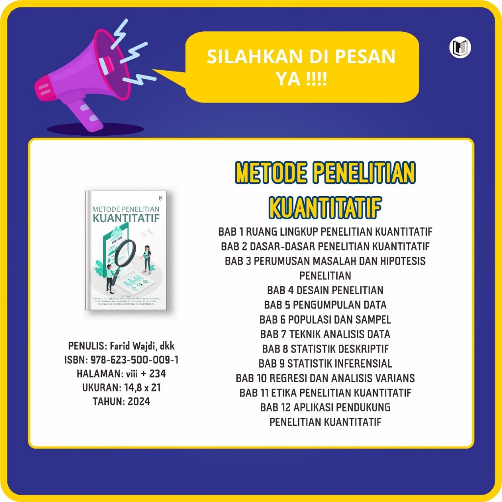 Jual METODE PENELITIAN KUANTITATIF | Shopee Indonesia