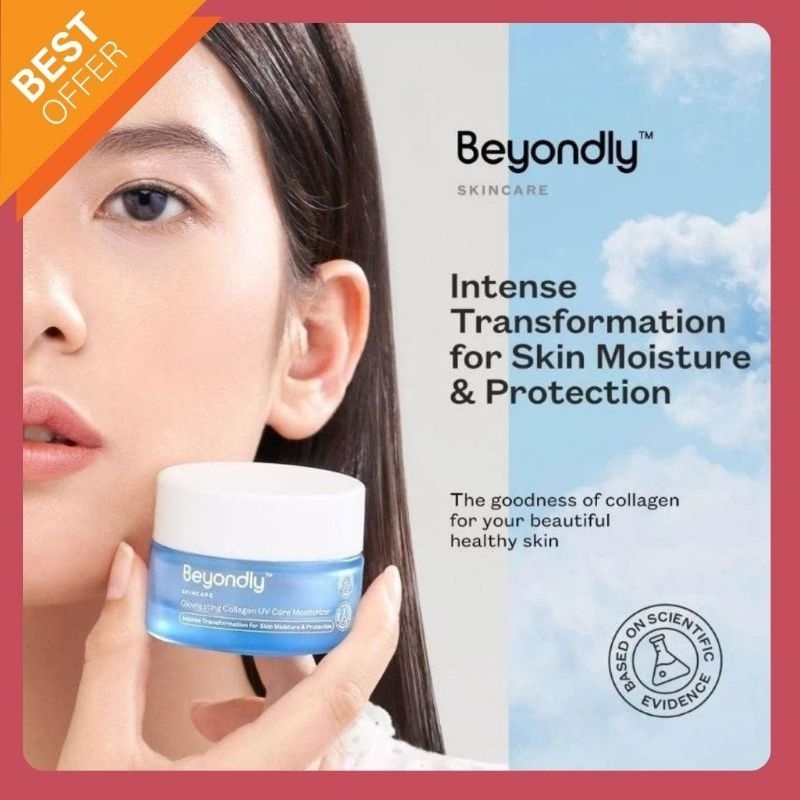Jual BEYONDLY GLOWLASTING COLLAGEN UV CARE MOISTURIZER | 30 GR | Shopee ...