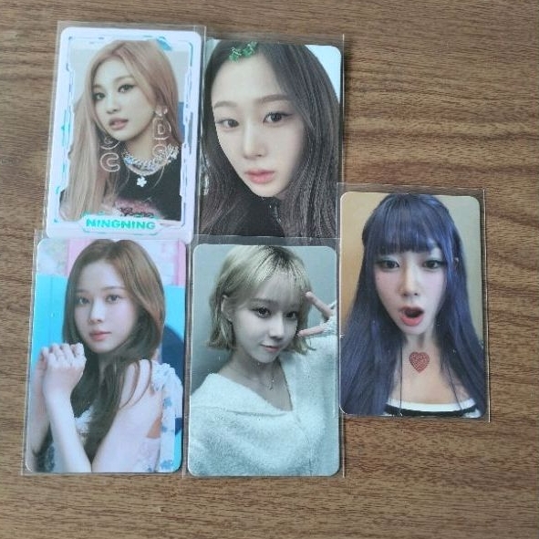 Aespa – Lot De 127 Cartes Postales Autocollantes « My » – Karina, NINGNING, Giselle – Collection K-pop