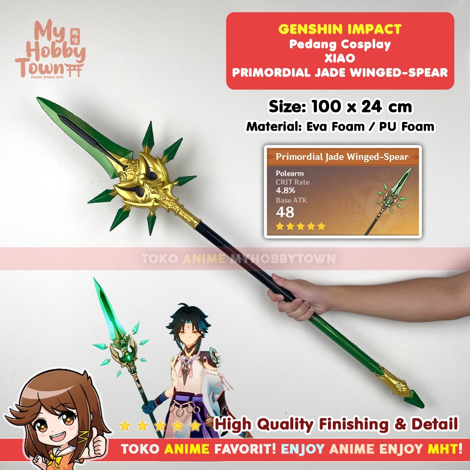 Jual Replika Tombak Xiao Genshin Impact Primordial Jade Winged-Spear ...