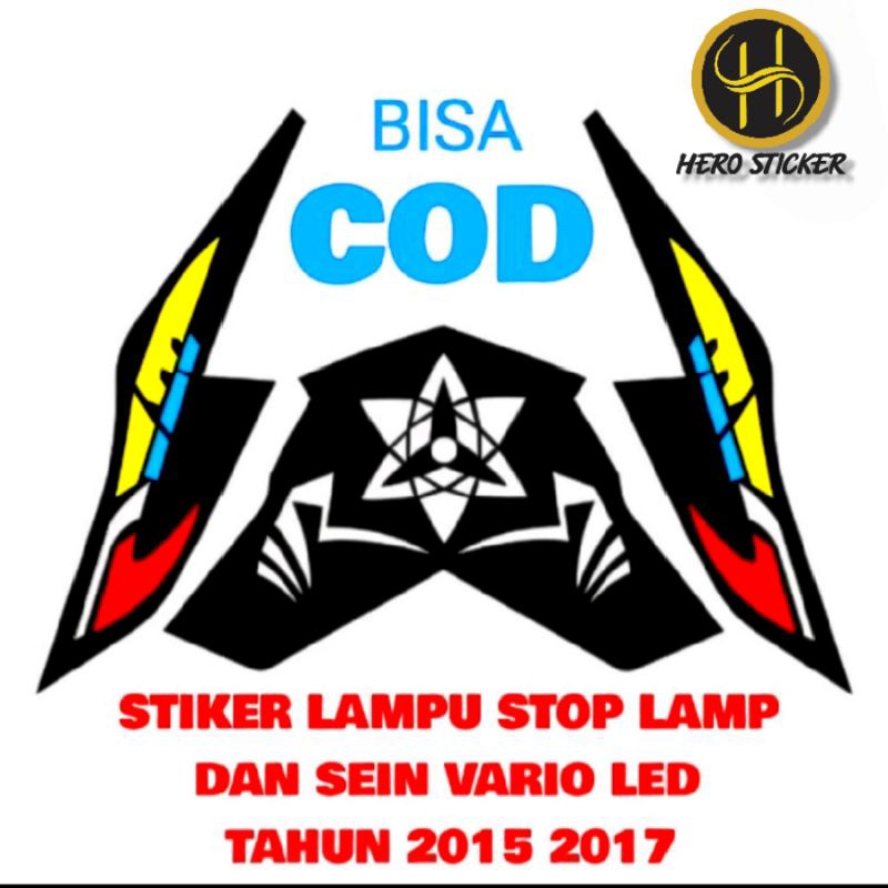 Jual stiker lampu stop lamp vario old 2017 125 150cc/sticker lampu ...